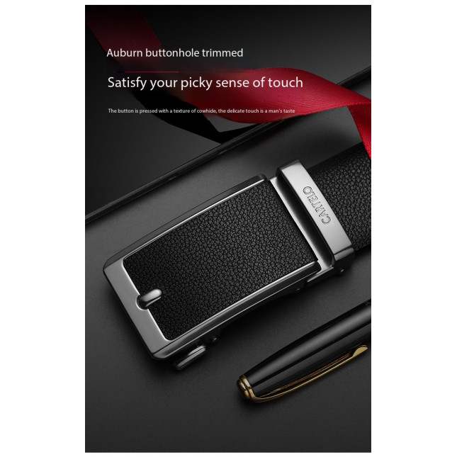 Elegant Cartelo leather belt - Brown MZD93152